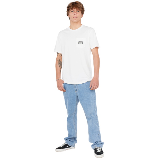 2025 Rip Curl Mens Sportline Badge Tee 0TLMTE - Bone